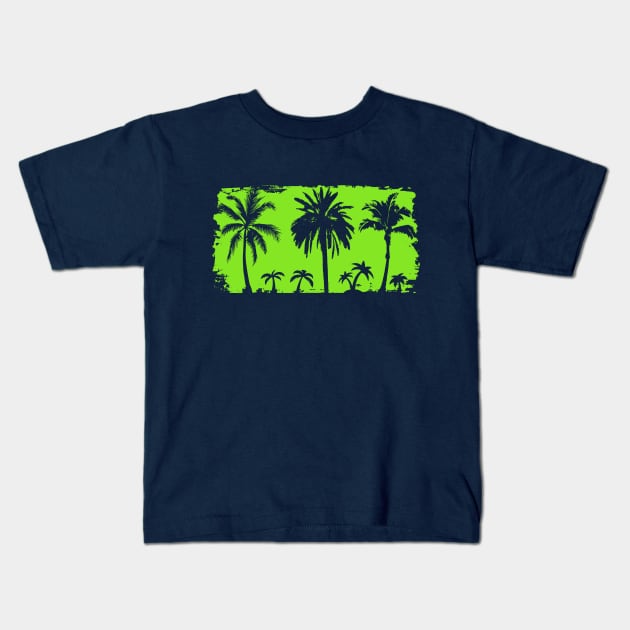 Palm trees Kids T-Shirt by PallKris